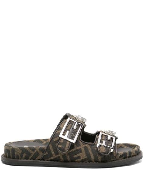 fendi bubble slides|Women's Fendi Designer Slides & Flip Flops .